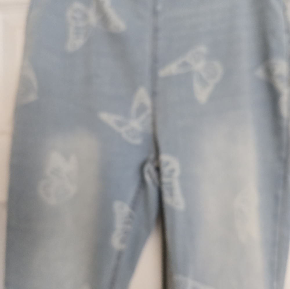 NWOT Junior No Boundaries Light Blue Denim Bell Bottom Jeans Size M (7-9) - Picture 10 of 16